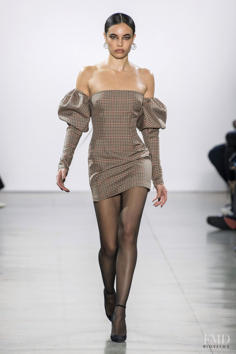 Erin Eliopulos featured in  the Laquan Smith fashion show for Autumn/Winter 2019