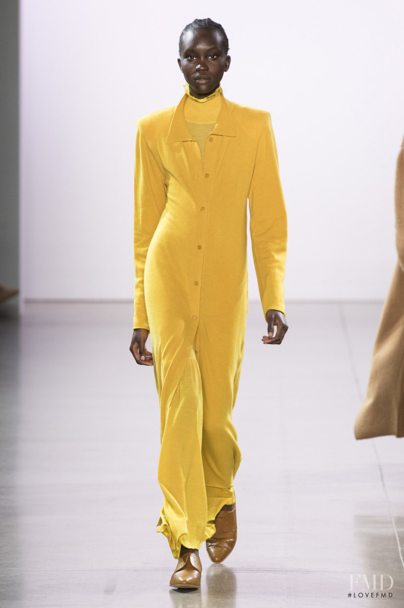 Achenrin Madit featured in  the Ryan Roche fashion show for Autumn/Winter 2019
