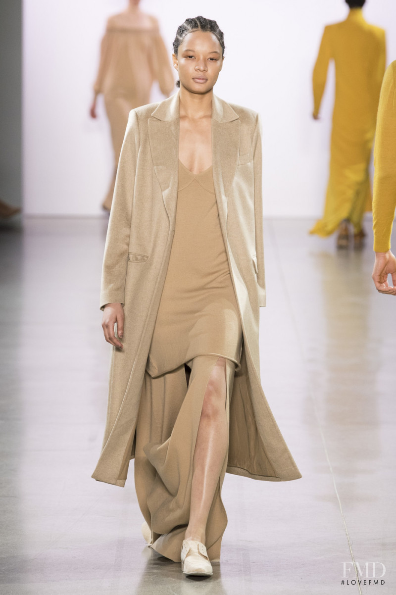 Rachel Darby featured in  the Ryan Roche fashion show for Autumn/Winter 2019