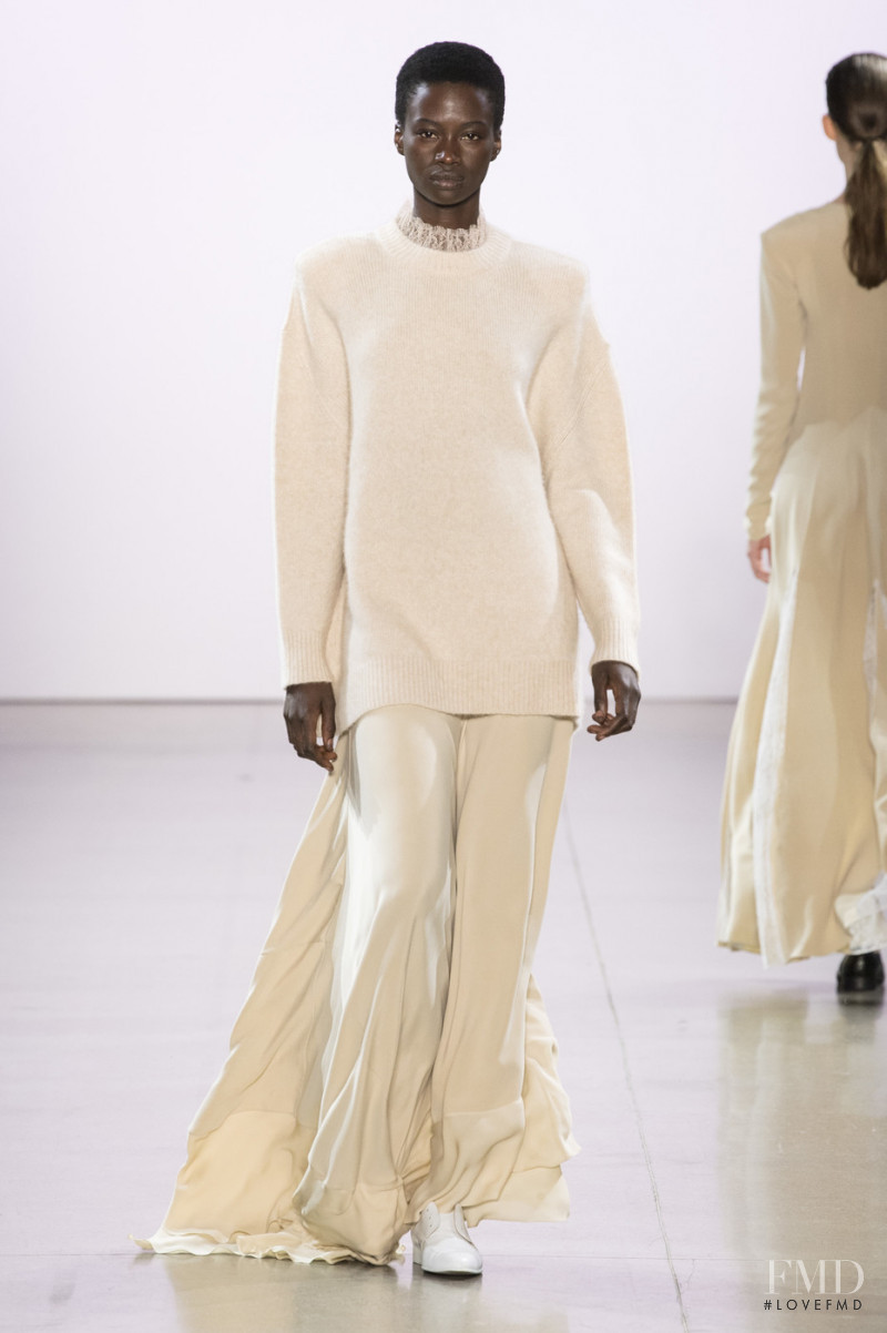 Fatou Jobe featured in  the Ryan Roche fashion show for Autumn/Winter 2019