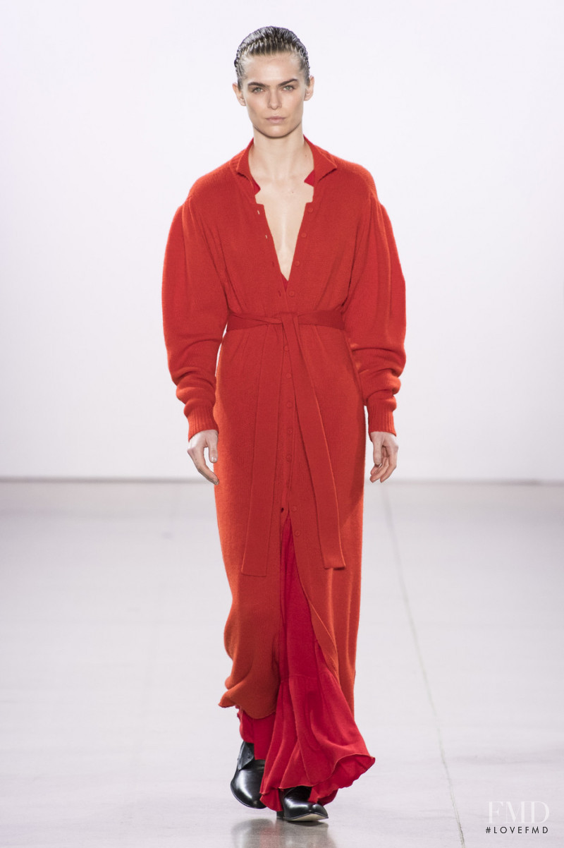 Sandra Schmidt featured in  the Ryan Roche fashion show for Autumn/Winter 2019