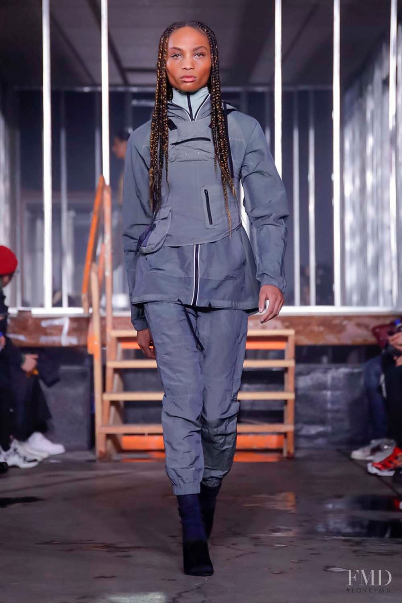 Imani Sade featured in  the John Elliott fashion show for Autumn/Winter 2019