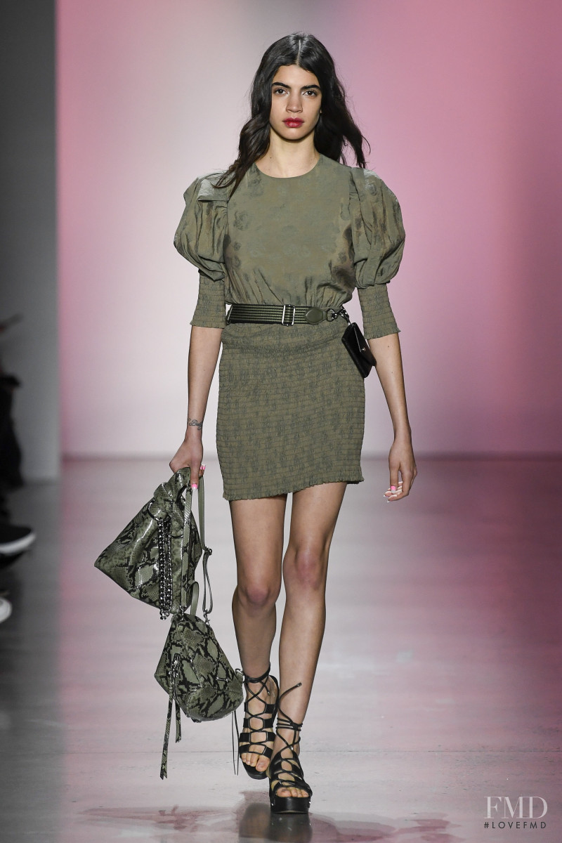 Irene Guarenas featured in  the Rebecca Minkoff fashion show for Autumn/Winter 2019