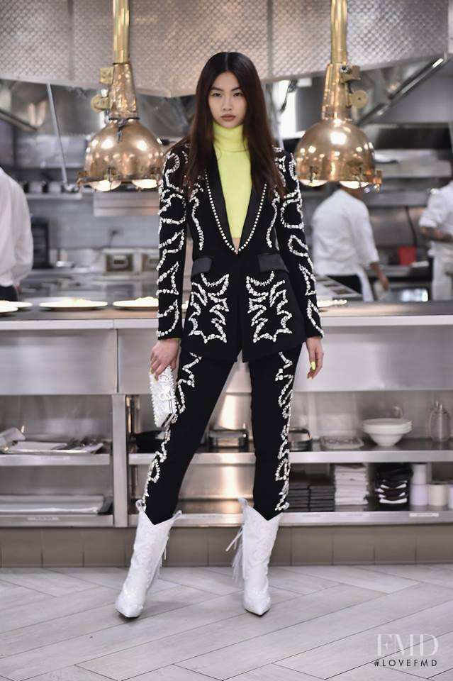 HoYeon Jung featured in  the Philipp Plein fashion show for Autumn/Winter 2019