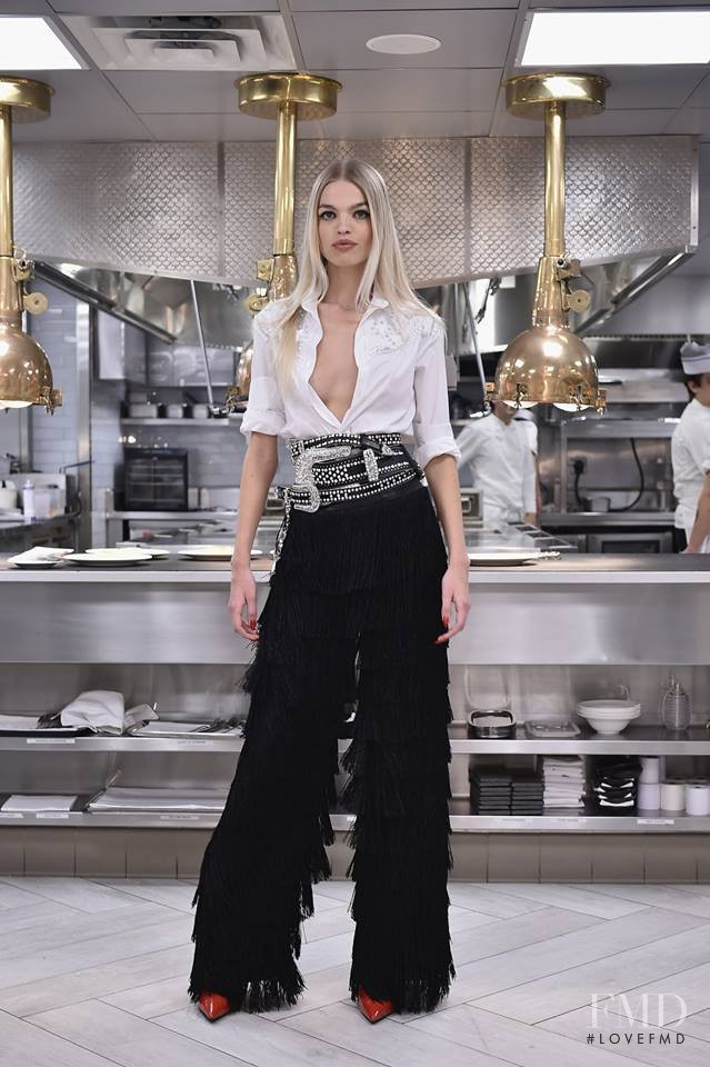 Daphne Groeneveld featured in  the Philipp Plein fashion show for Autumn/Winter 2019