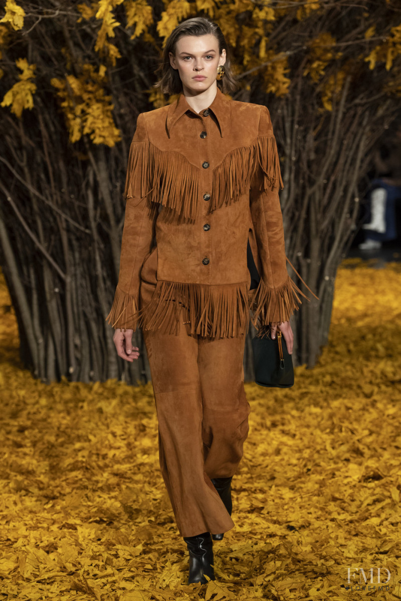 Cara Taylor featured in  the Khaite fashion show for Autumn/Winter 2019