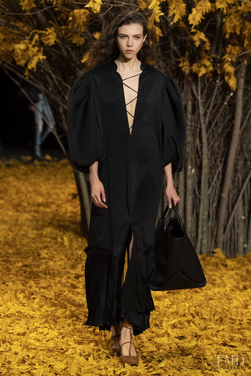 Lea Julian featured in  the Khaite fashion show for Autumn/Winter 2019