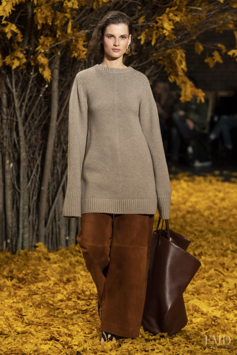 Giedre Dukauskaite featured in  the Khaite fashion show for Autumn/Winter 2019