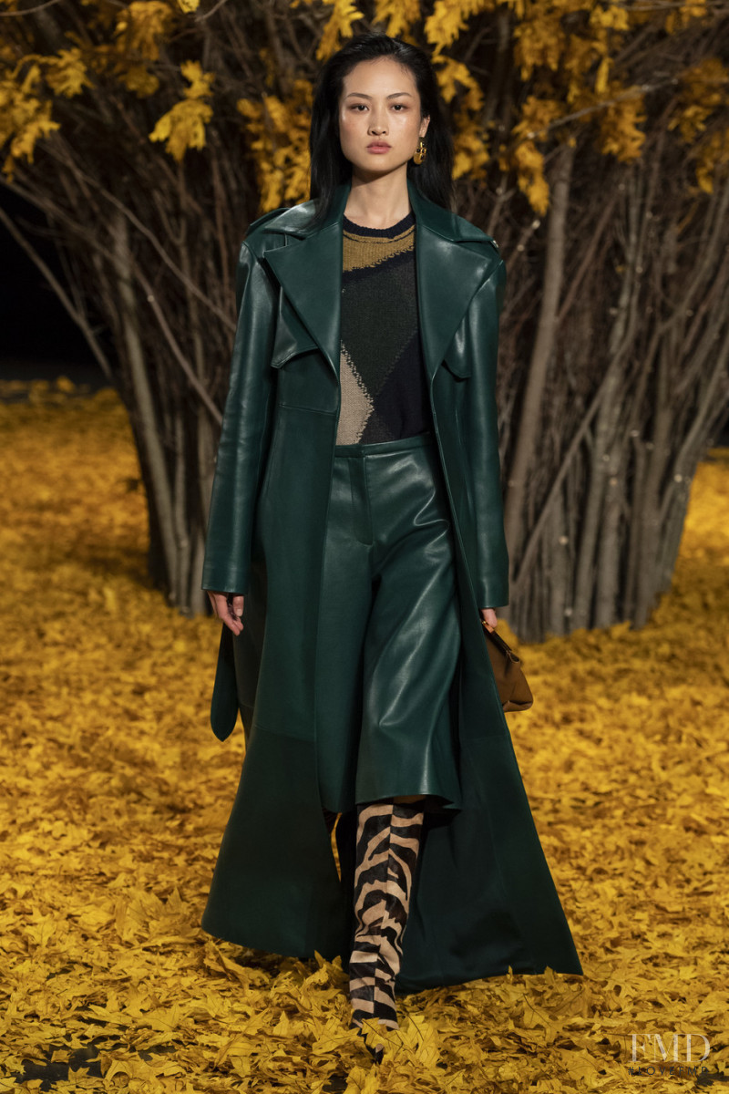 Jing Wen featured in  the Khaite fashion show for Autumn/Winter 2019