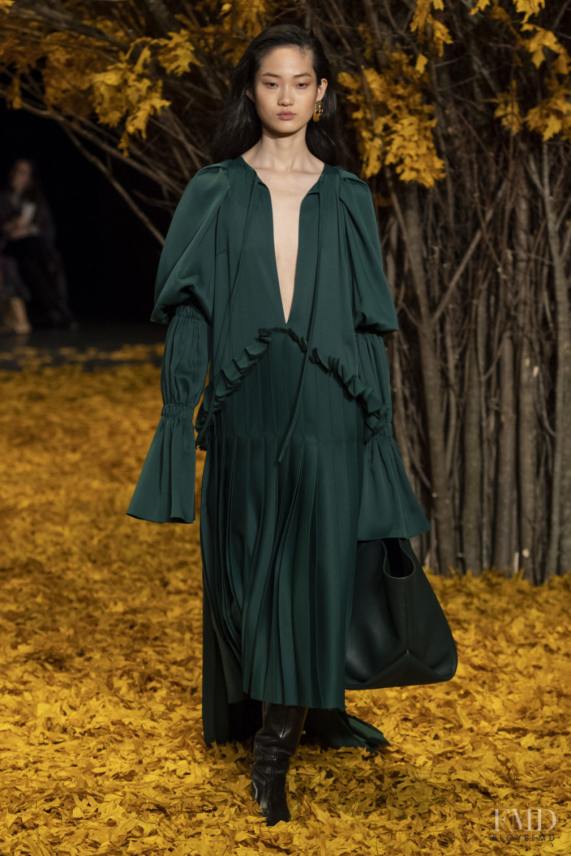 Hyun Ji Shin featured in  the Khaite fashion show for Autumn/Winter 2019