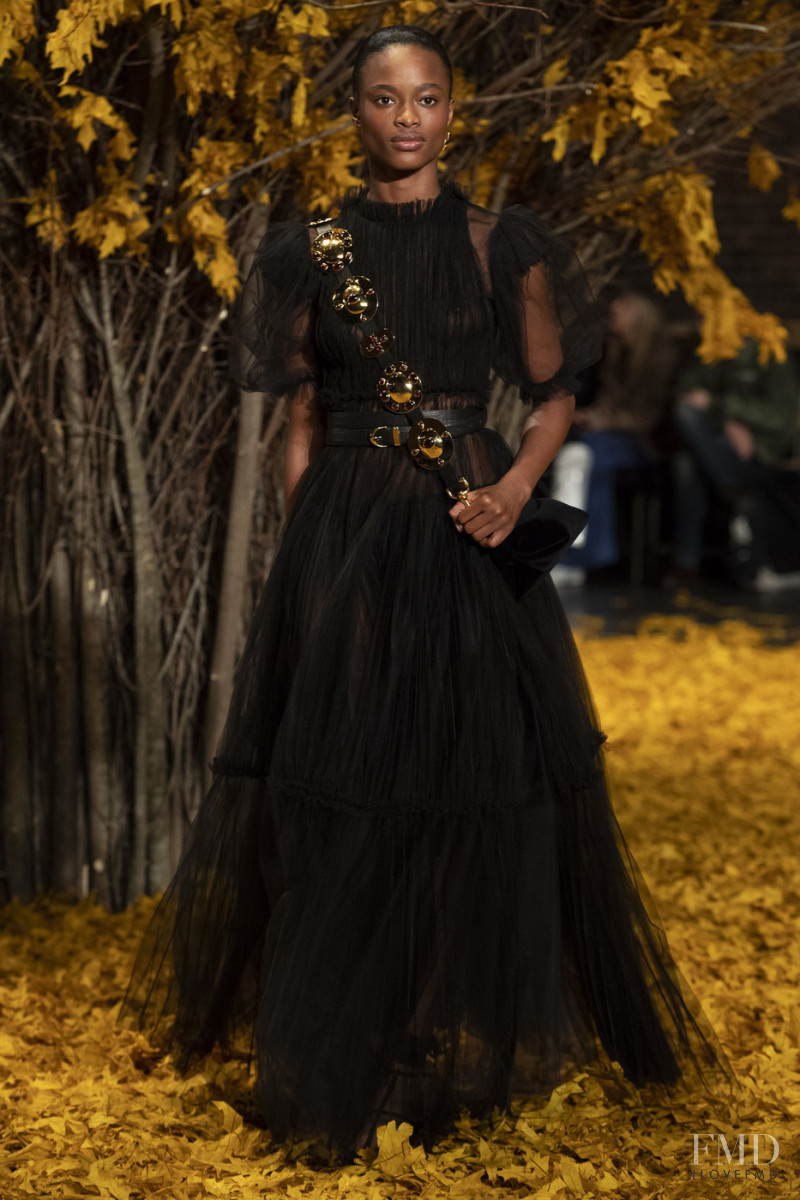 Mayowa Nicholas featured in  the Khaite fashion show for Autumn/Winter 2019