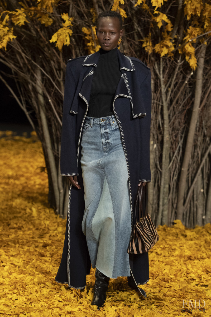 Shanelle Nyasiase featured in  the Khaite fashion show for Autumn/Winter 2019