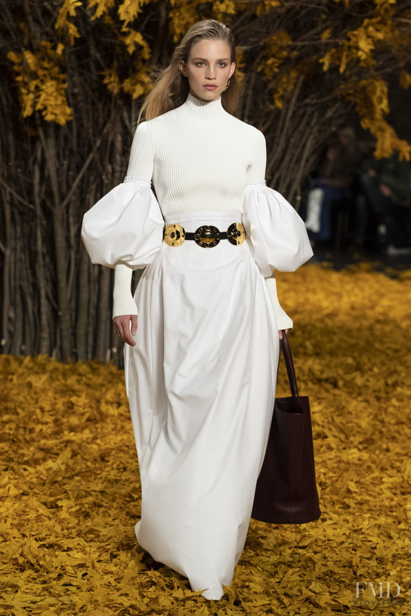 Rebecca Leigh Longendyke featured in  the Khaite fashion show for Autumn/Winter 2019