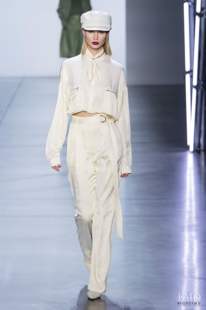 Milena Garbo featured in  the Sally LaPointe fashion show for Autumn/Winter 2019