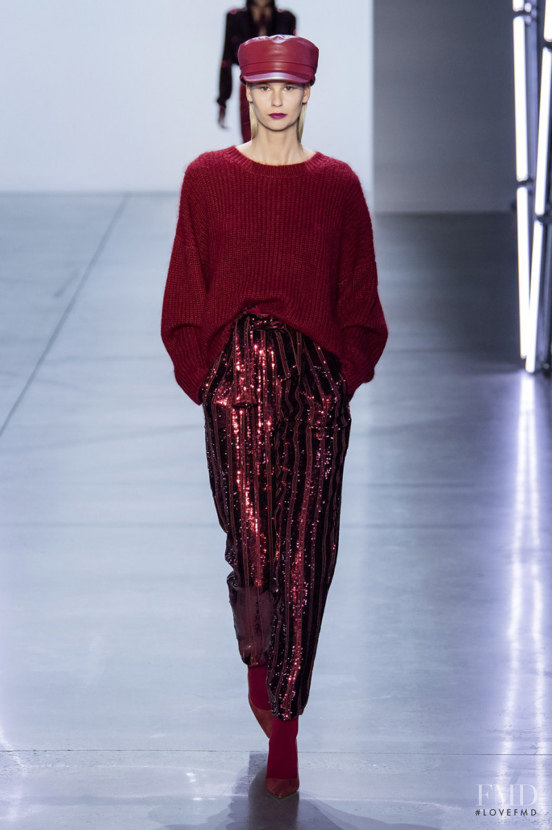 Mariina Keskitalo featured in  the Sally LaPointe fashion show for Autumn/Winter 2019