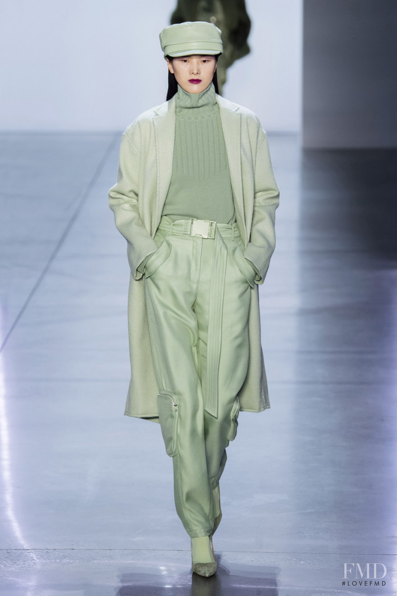 Hui Hui Ma featured in  the Sally LaPointe fashion show for Autumn/Winter 2019