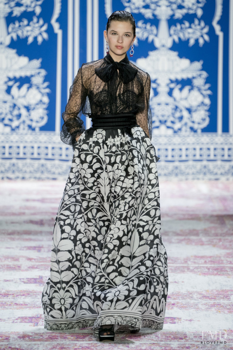 Anastasia Chekry featured in  the Naeem Khan fashion show for Autumn/Winter 2019
