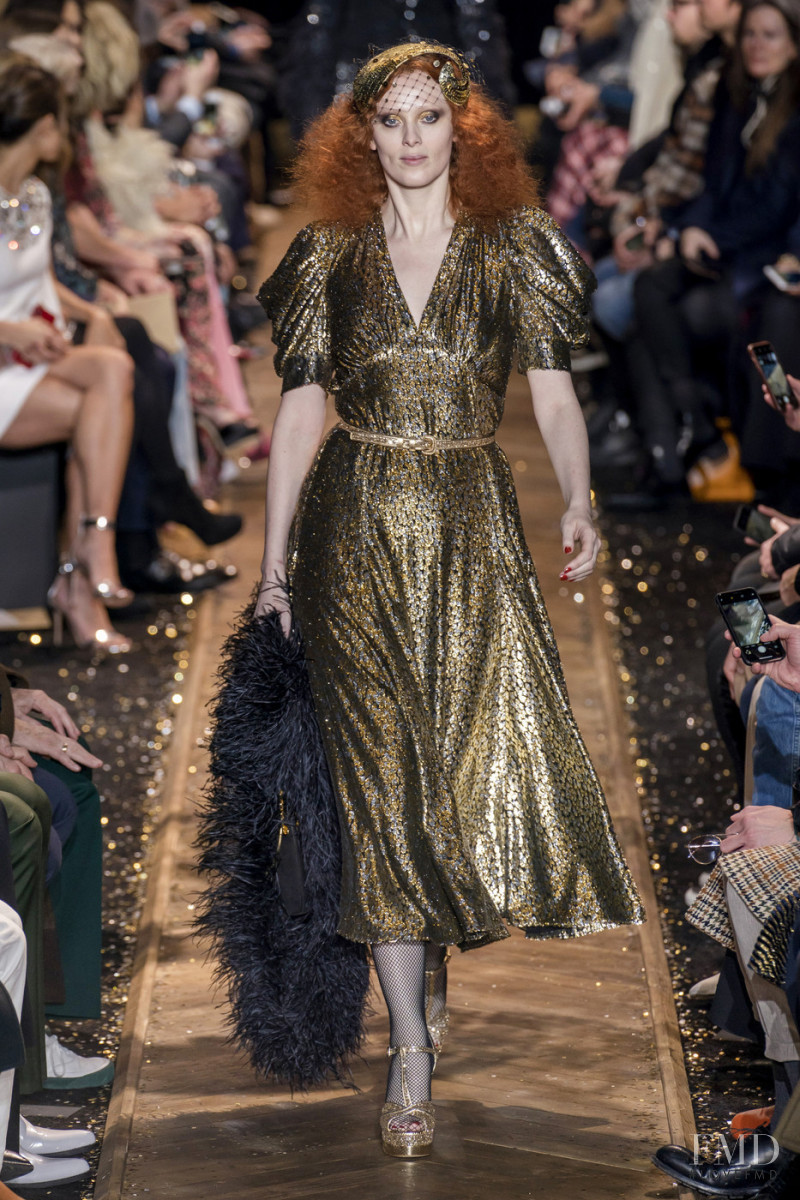 Karen Elson featured in  the Michael Kors Collection fashion show for Autumn/Winter 2019