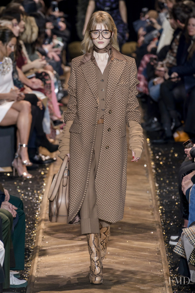 Hannah Motler featured in  the Michael Kors Collection fashion show for Autumn/Winter 2019