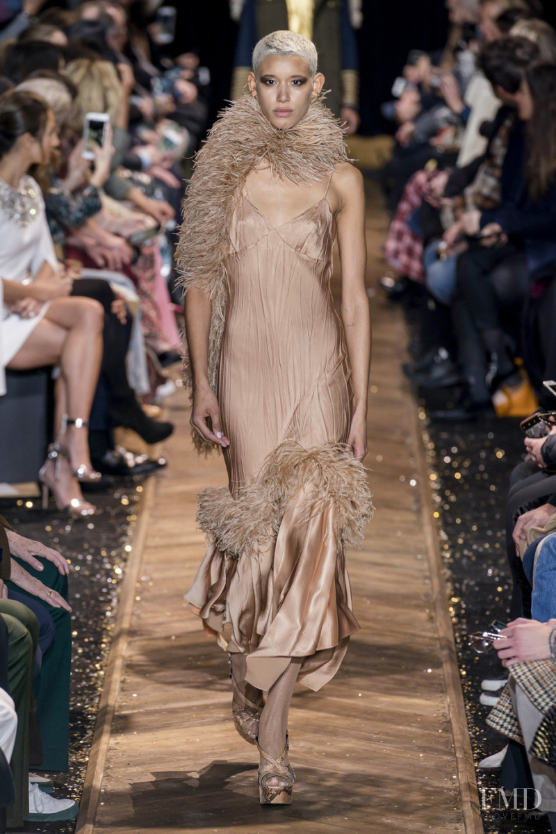 Janiece Dilone featured in  the Michael Kors Collection fashion show for Autumn/Winter 2019