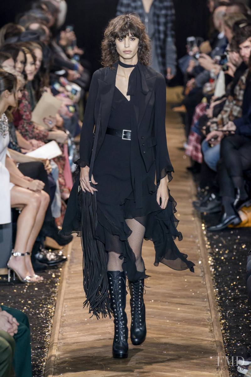 Mica Arganaraz featured in  the Michael Kors Collection fashion show for Autumn/Winter 2019