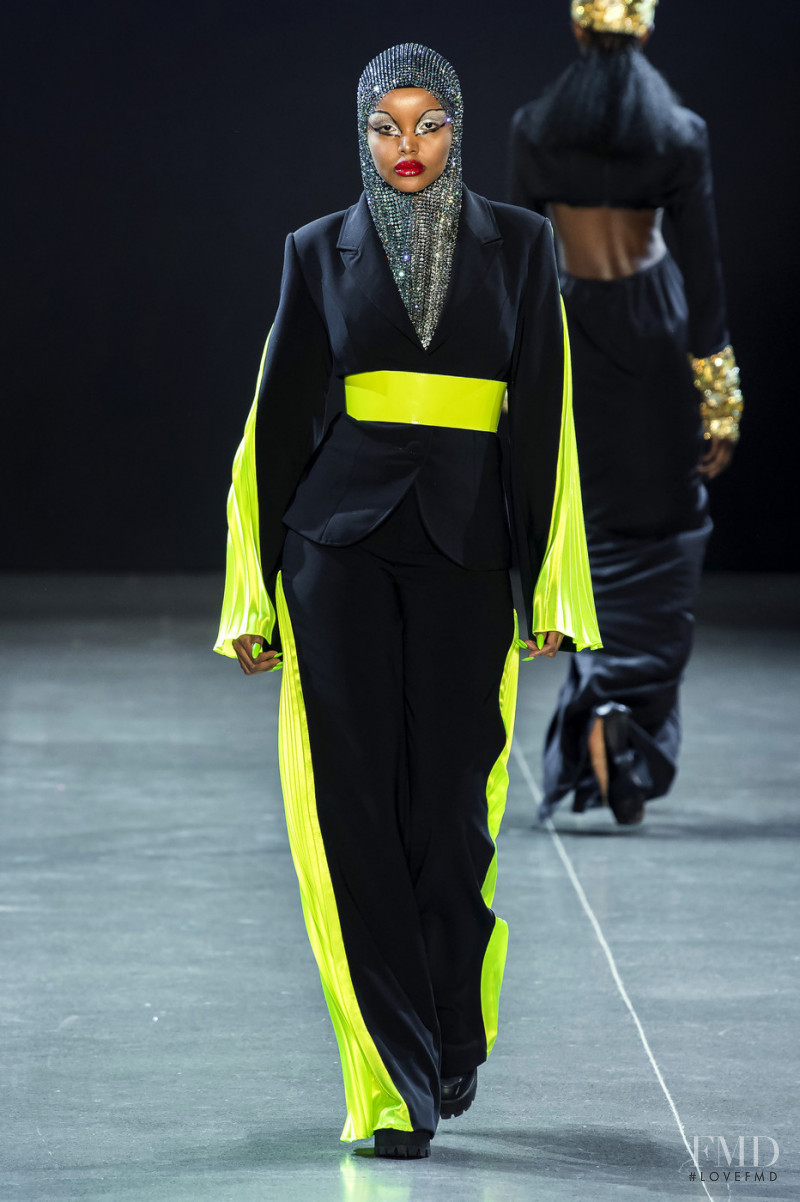 Halima Aden featured in  the Christian Cowan fashion show for Autumn/Winter 2019