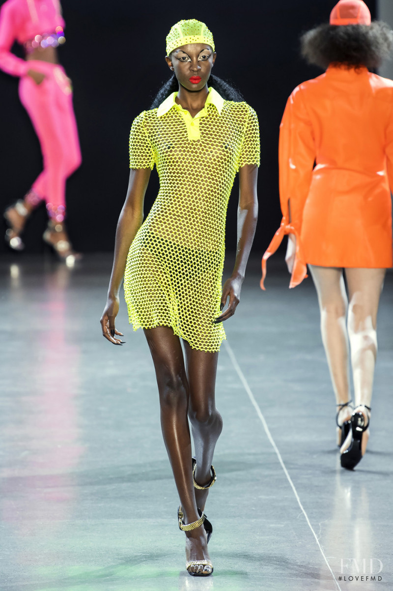 Nicole Atieno featured in  the Christian Cowan fashion show for Autumn/Winter 2019