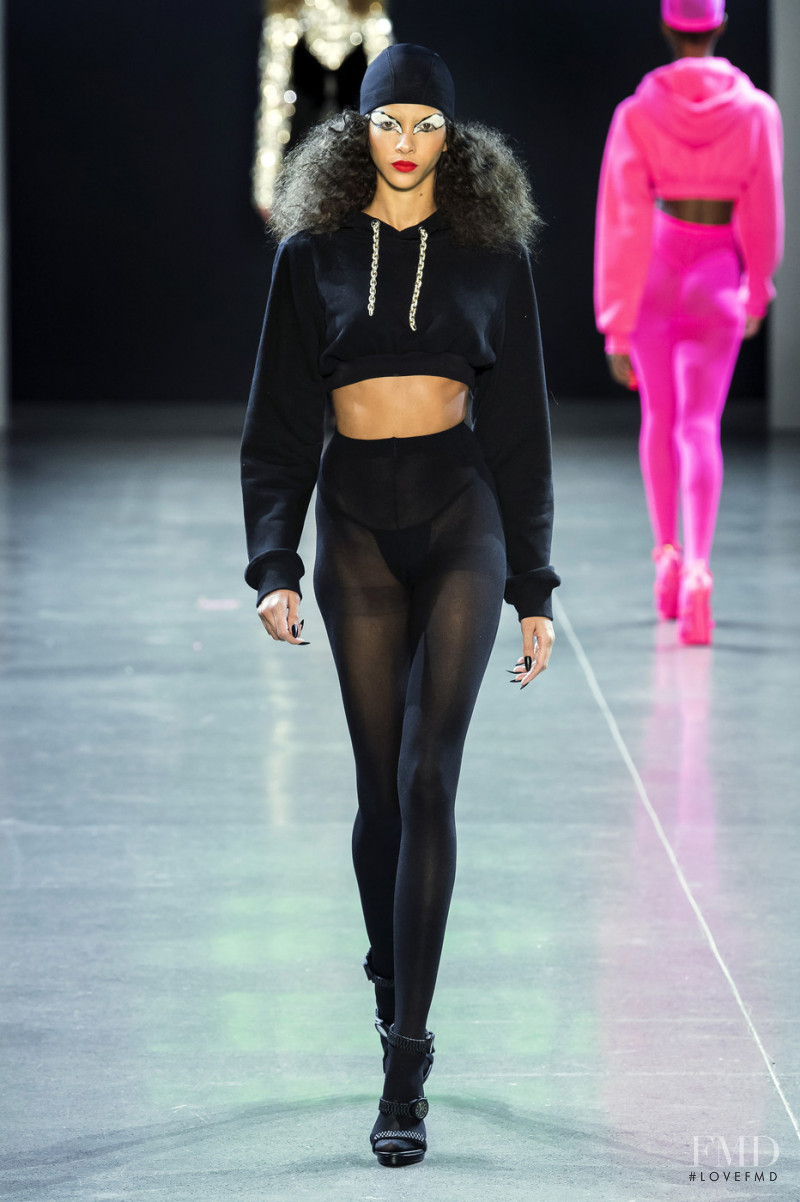 Brittany Noon featured in  the Christian Cowan fashion show for Autumn/Winter 2019