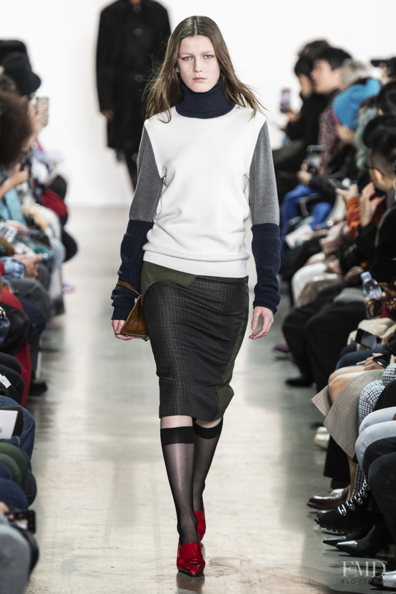 Tessa Bruinsma featured in  the Calvin Luo fashion show for Autumn/Winter 2019