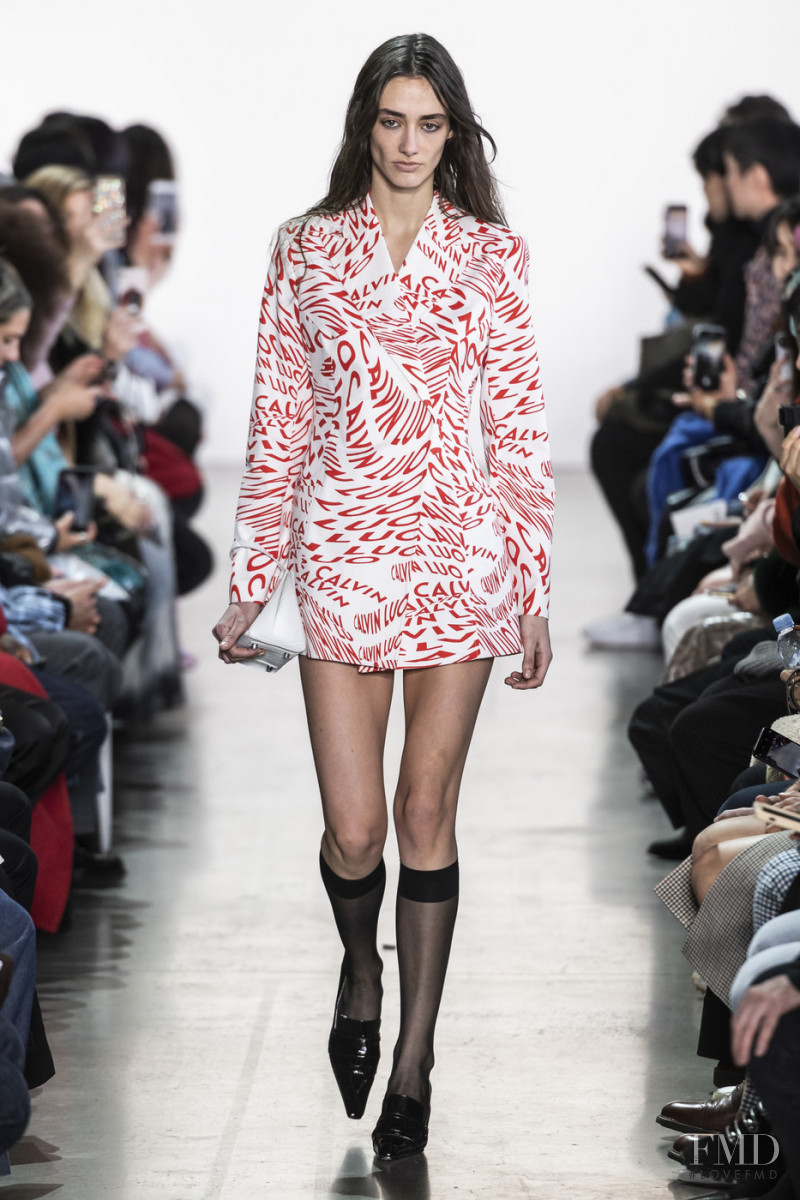 Amanda Googe featured in  the Calvin Luo fashion show for Autumn/Winter 2019