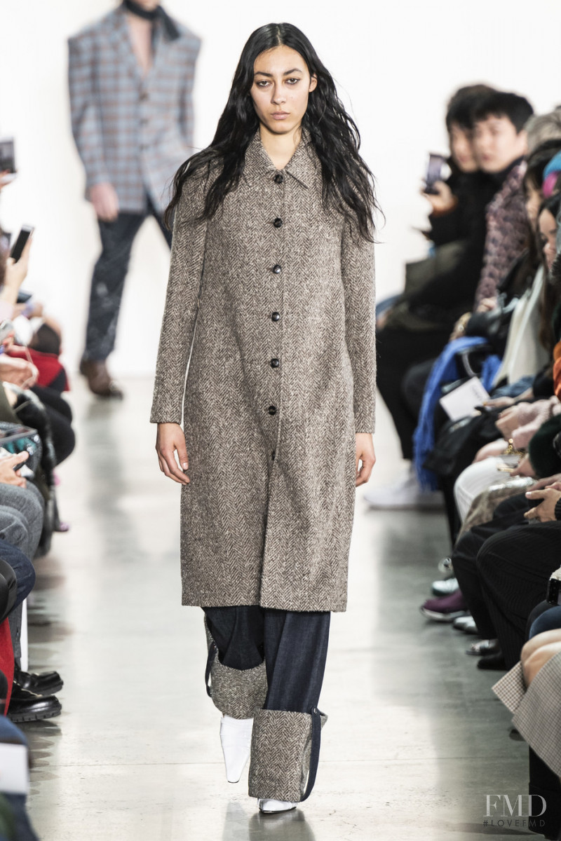 Gaia Orgeas featured in  the Calvin Luo fashion show for Autumn/Winter 2019
