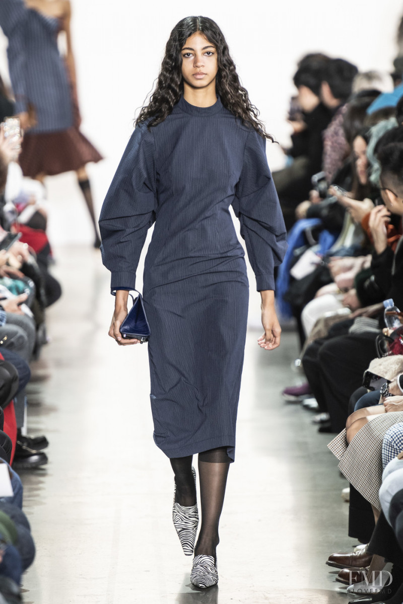 Rocio Marconi featured in  the Calvin Luo fashion show for Autumn/Winter 2019