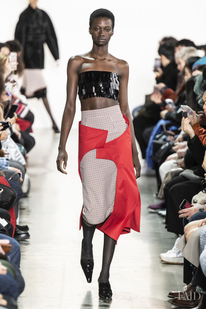 Fatou Jobe featured in  the Calvin Luo fashion show for Autumn/Winter 2019