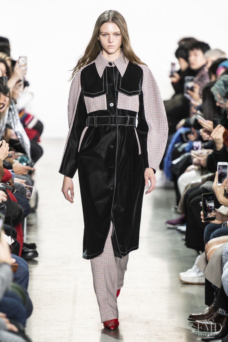 Natalie Ogg featured in  the Calvin Luo fashion show for Autumn/Winter 2019