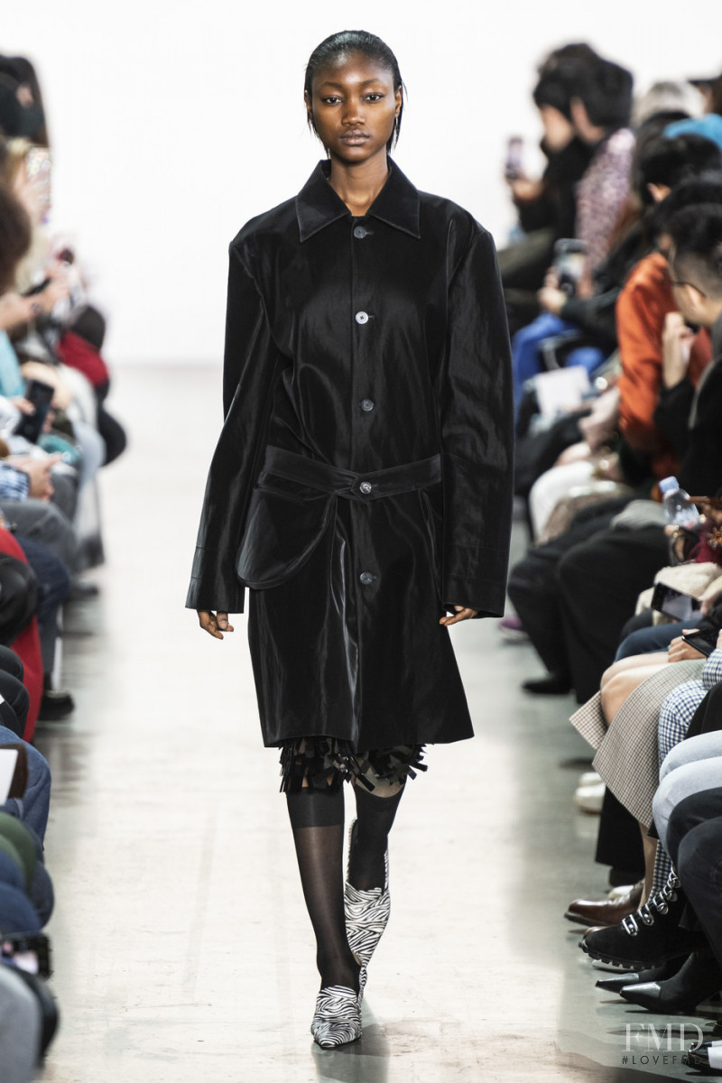 Eniola Abioro featured in  the Calvin Luo fashion show for Autumn/Winter 2019