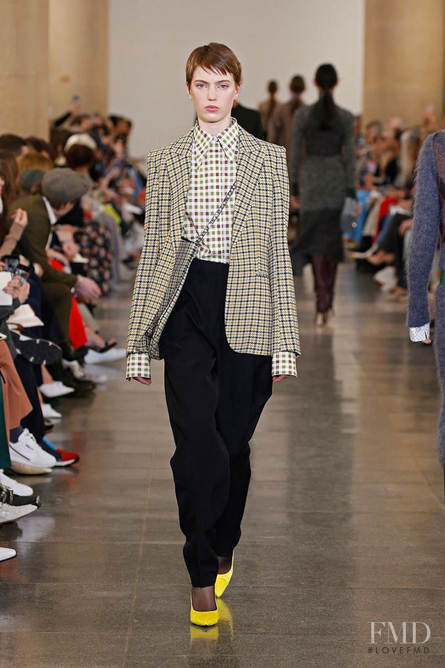 Nikki Tissen featured in  the Victoria Beckham fashion show for Autumn/Winter 2019