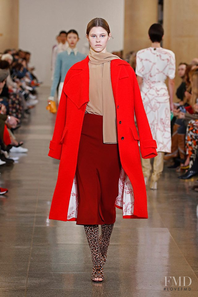 Olivia OBrien featured in  the Victoria Beckham fashion show for Autumn/Winter 2019