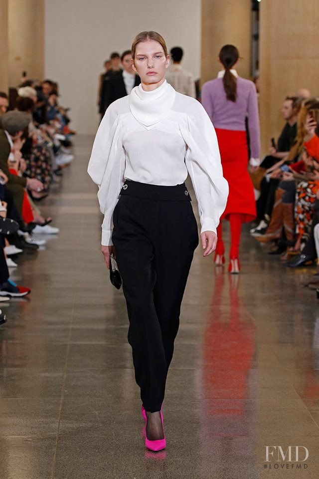 Marique Schimmel featured in  the Victoria Beckham fashion show for Autumn/Winter 2019