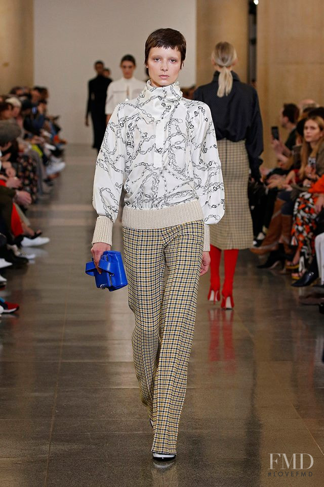 Alina Levichkina featured in  the Victoria Beckham fashion show for Autumn/Winter 2019