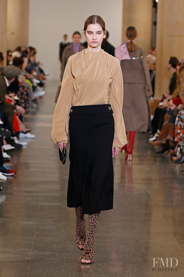 Alina Bolotina featured in  the Victoria Beckham fashion show for Autumn/Winter 2019