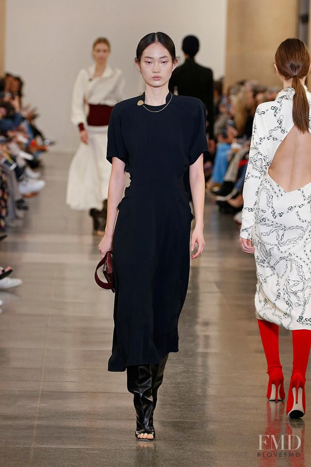 Hyun Ji Shin featured in  the Victoria Beckham fashion show for Autumn/Winter 2019