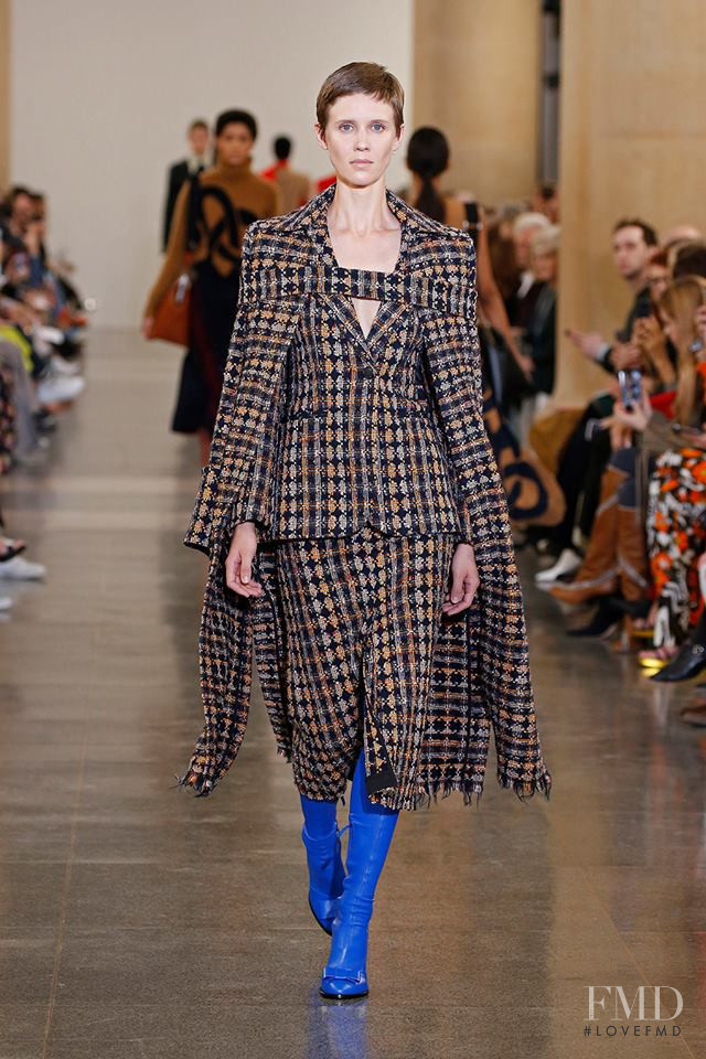 Marike Le Roux featured in  the Victoria Beckham fashion show for Autumn/Winter 2019