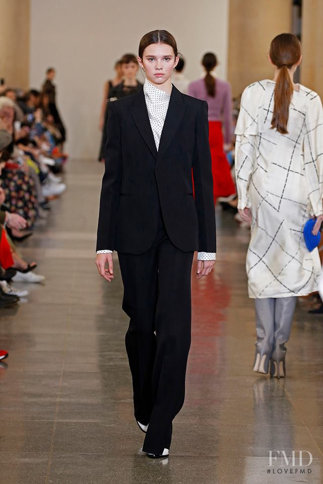 Eloise Cloes featured in  the Victoria Beckham fashion show for Autumn/Winter 2019
