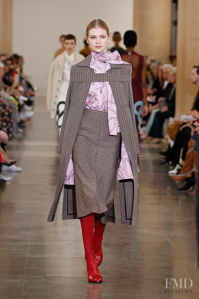 Deirdre Firinne featured in  the Victoria Beckham fashion show for Autumn/Winter 2019