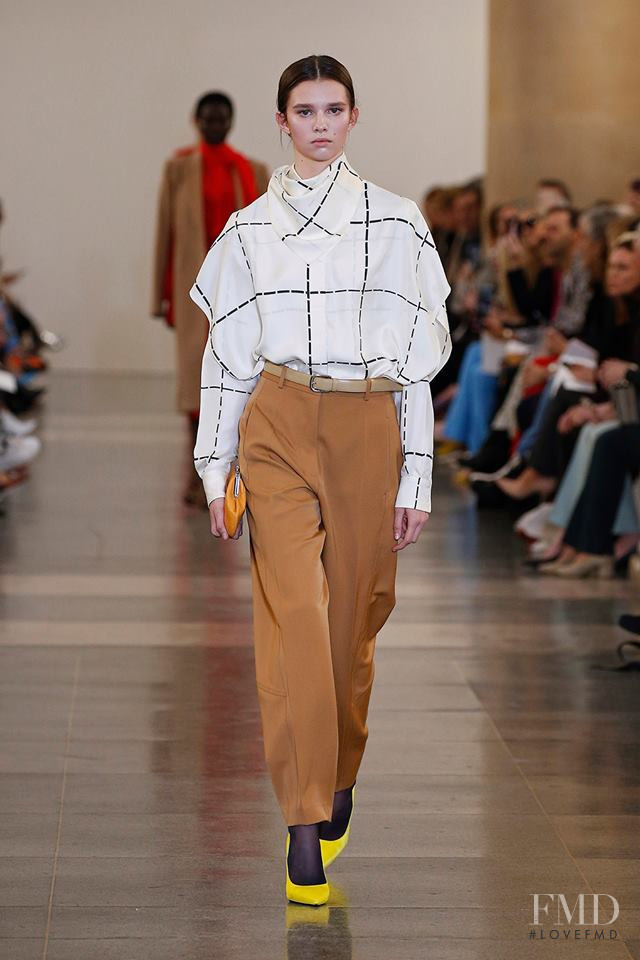 Eloise Cloes featured in  the Victoria Beckham fashion show for Autumn/Winter 2019