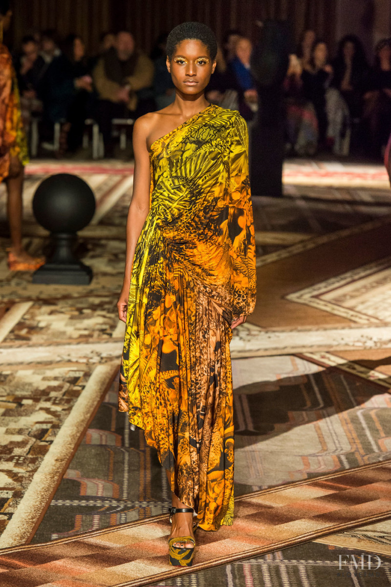 Aurelie Giraud featured in  the Halpern fashion show for Autumn/Winter 2019