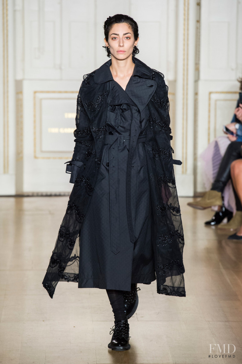 Conie Vallese featured in  the Simone Rocha fashion show for Autumn/Winter 2019