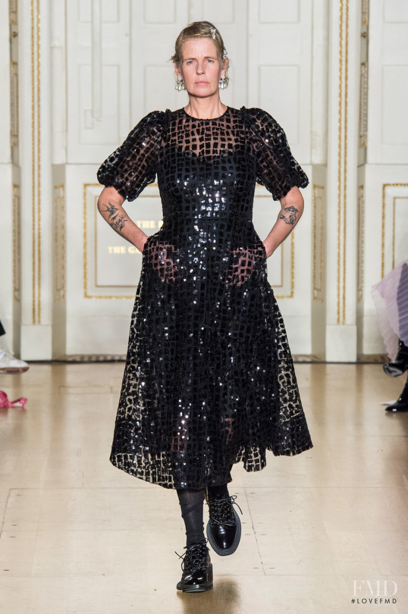 Jeny Howorth featured in  the Simone Rocha fashion show for Autumn/Winter 2019