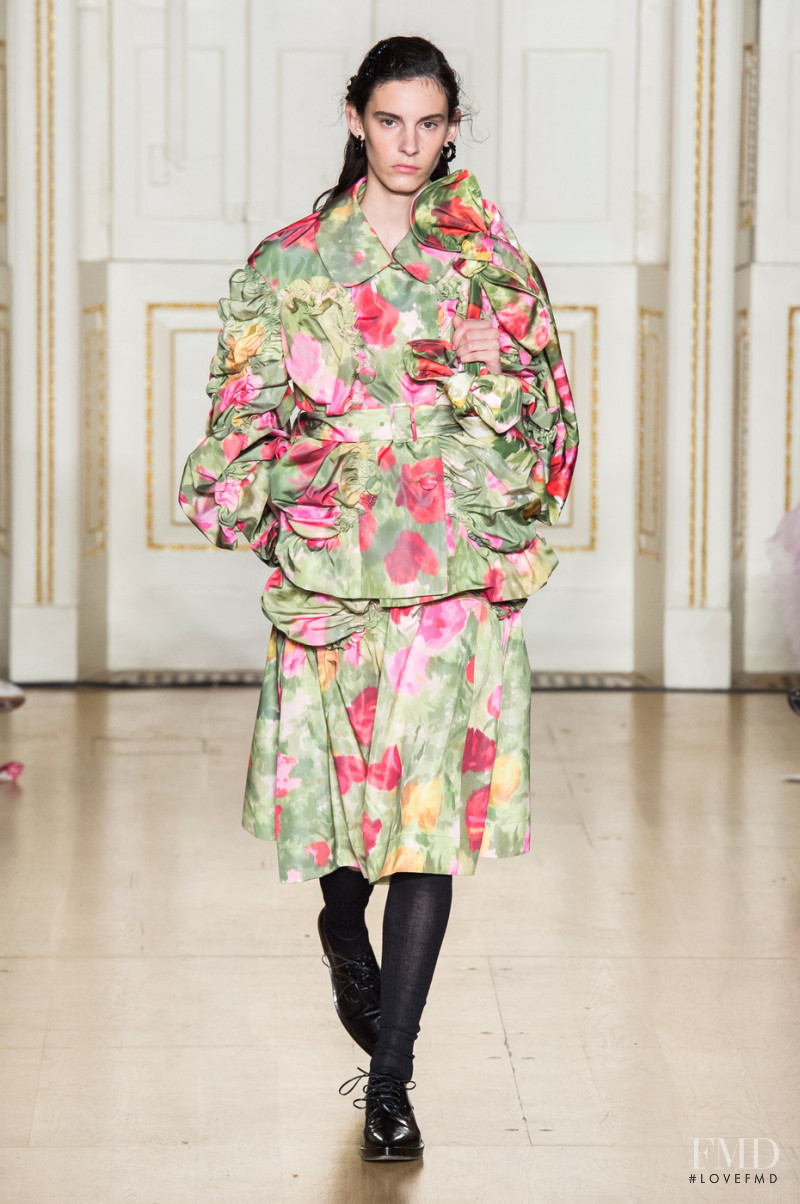 Cyrielle Lalande featured in  the Simone Rocha fashion show for Autumn/Winter 2019