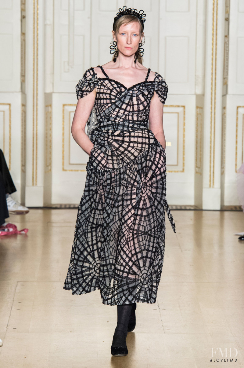 Jade Parfitt featured in  the Simone Rocha fashion show for Autumn/Winter 2019
